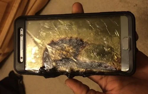 Patlayan Galaxy Note 7, otomobili yaktı