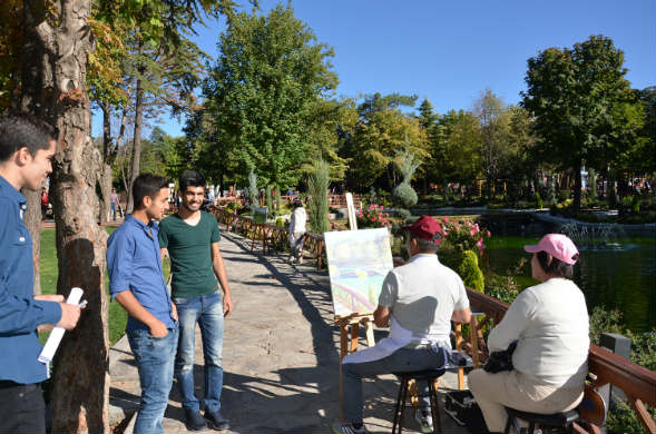 19.TÜRKSOY Ressamlar Buluşması kapsamında Hürriyet Parkı’nda etkinlik düzenlendi