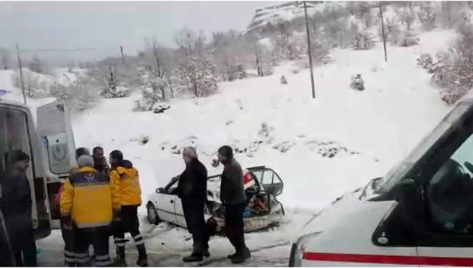 Malatya Karahan Tüneli Çıkışında Kaza  1 kişi