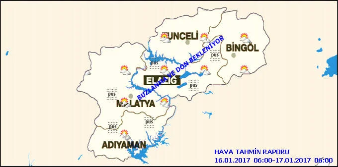 Malatya’da Bugün Hava Nasıl Olacak ? 16 Ocak 2017