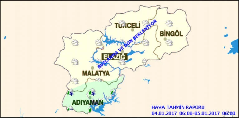 Malatya’da Bugun Hava Nasıl Olacak ? 4 Ocak 2017
