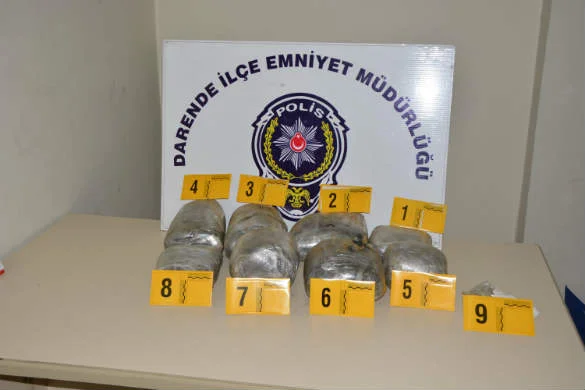 Darende’de 14,4 Kg olan Esrar maddesi  ele geçirilmiştir.