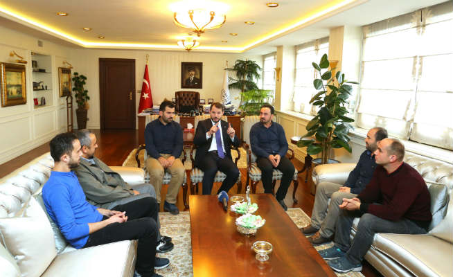 Bakan Albayrak Zonguldaklı Madencileri Ağırladı