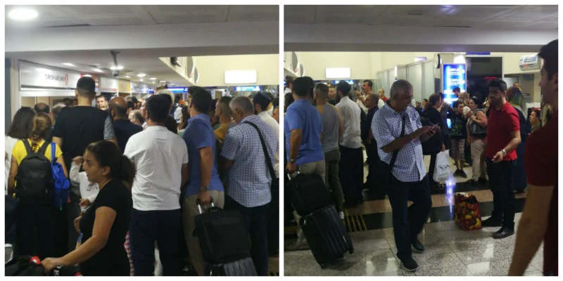 Malatya Erhaç Hava Limanında Yolcuların Bekleyişi Sürüyor. @anadolujet
