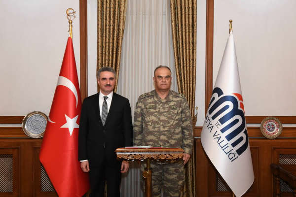 2.Ordu Komutan Vekili Korgeneral Sinan Yayla, Vali Aydın Baruş’u ziyaret etti.