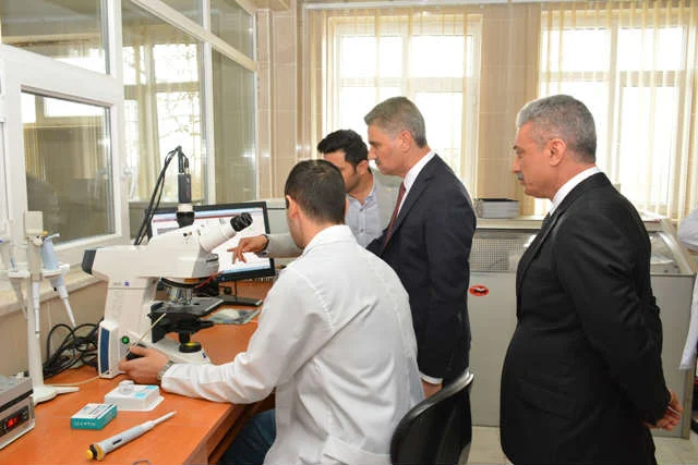 Vali Aydın Baruş, Gıda, Tarım ve Hayvancılık Bakanlığı Sultansuyu Tarım İşletmesinde incelemelerde bulundu.