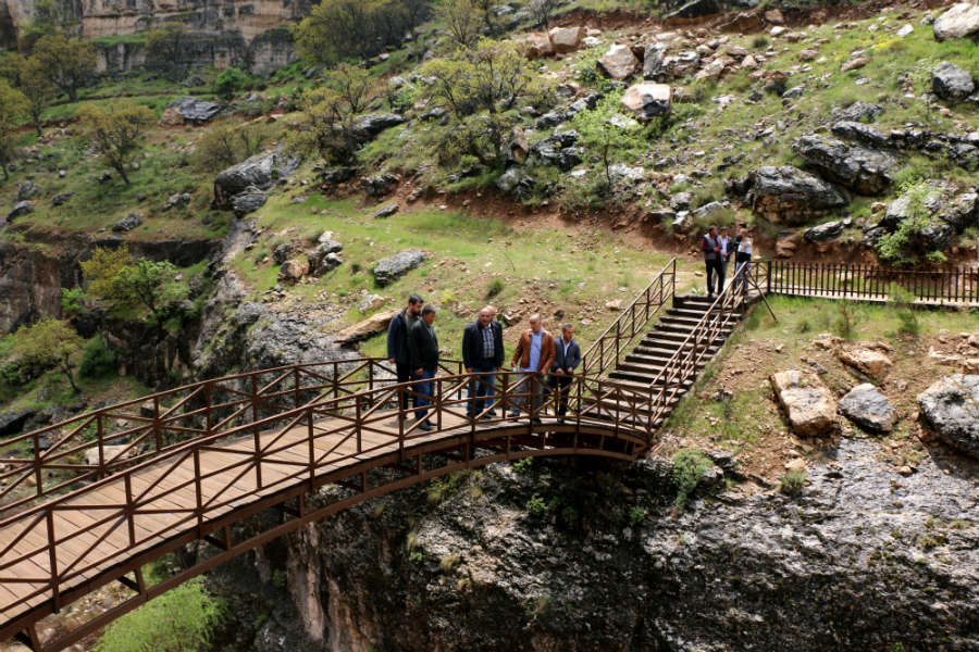 Hekimhan Belediye Başkanı Karadağ, Girmana Kanyonunda İncelemelerde Bulundu.