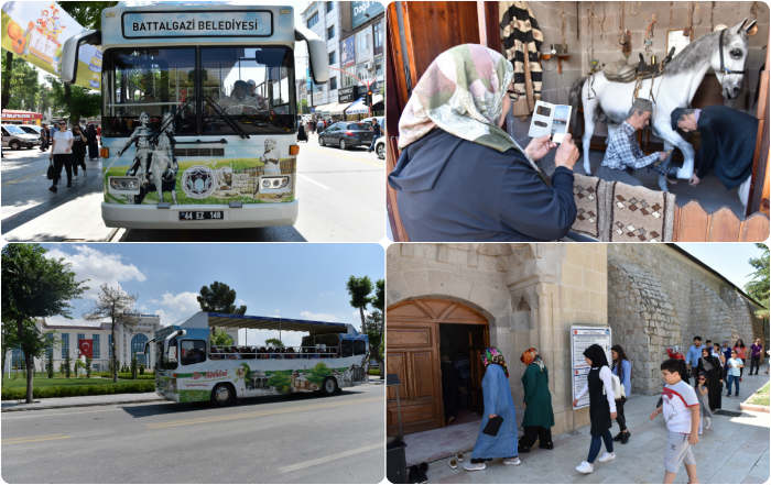 Battalgazi Belediyesi tarafından Malatya’da ilk kez 2014 yılında hizmete sunulan Tur Otobüsü, ‘Tarihe Yolculuk’ turlarına bu yıl da devam ediyor