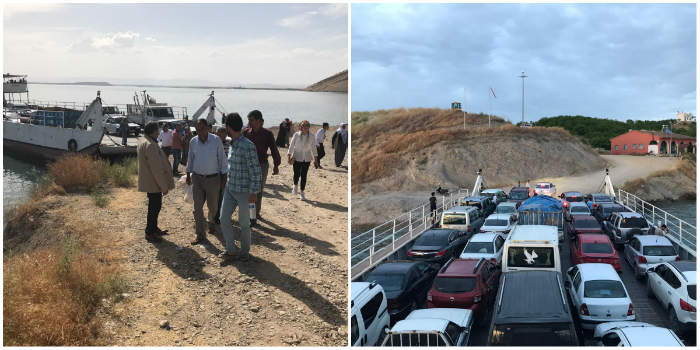 MHP’li Fendoğlu Baskil Feribot iskelesinde vatandaşın talepleri dinledi