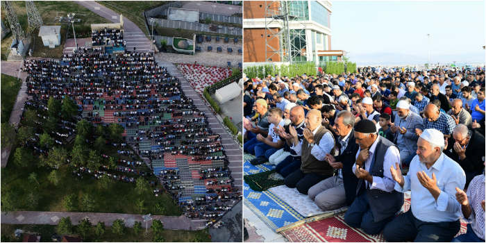 Gedik Namazgâh, Ramazan Bayramı namazında yine doldu taştı.