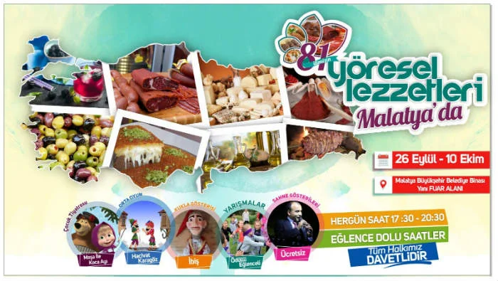 81 İlin Yöresel Lezzetleri Malatya’da Buluşuyor