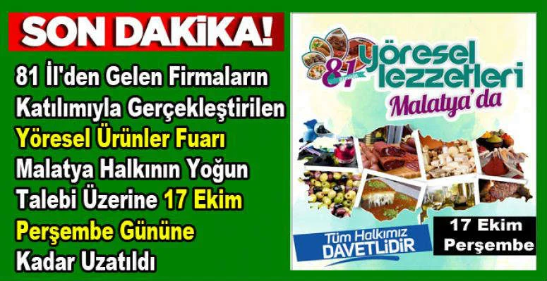 81 İlin Yöresel Lezzetleri Fuarı 17 Ekim’e Kadar Uzatıldı