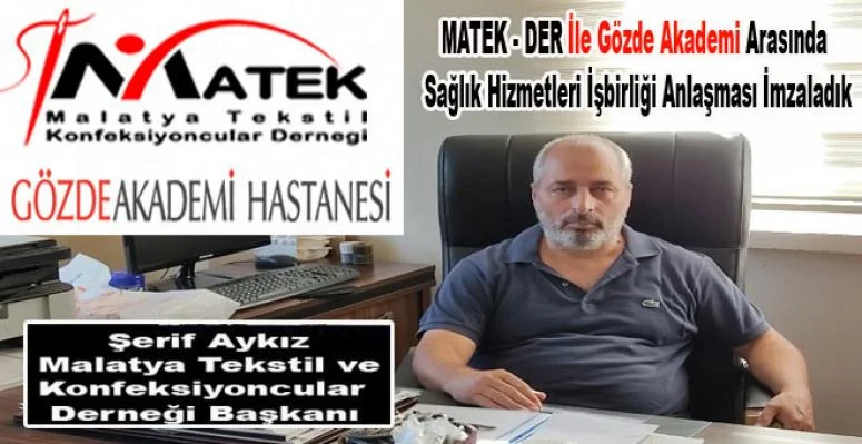 MATEK-DER İle Gözde Akademi Hastanesi İşbirliği Yaptı