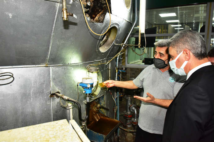 Vali Baruş, Şeker Fabrikasında İncelemelerde Bulundu
