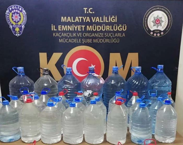 Malatya’da Sahte İçki Ele Geçirildi
