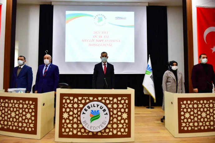 Yeşilyurt Belediye Meclisi, 2021 Yılının İlk Toplantısını Yaptı