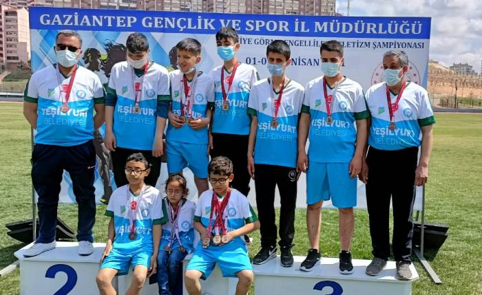 Yeşilyurt Belediyesi Görme Engelliler Spor Kulübü Atletizm Takımından Büyük Başarı