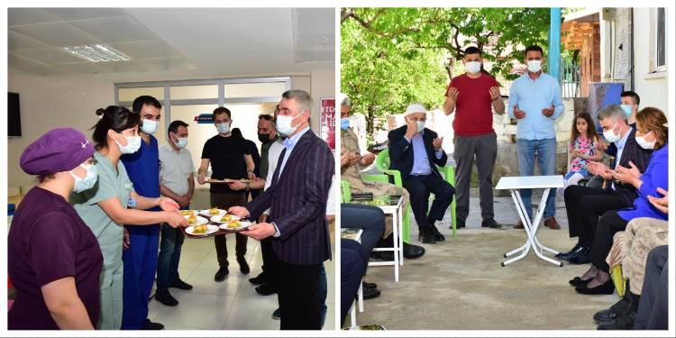 Vali Aydın Baruş, Sağlık Çalışanlarının ve Şehit Ailelerinin Bayramını Kutladı