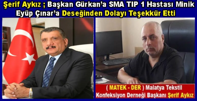 MATEK – DER Başkanı Şerif Aykız’dan, Başkan  Selahattin Gürkan’a Teşekkür