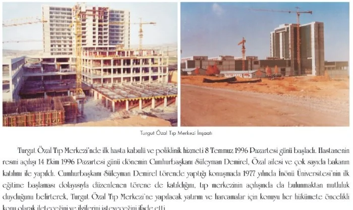 Turgut Özal Tıp Merkezi’nin açılışının 25. yılı anısına albüm hazırlandı