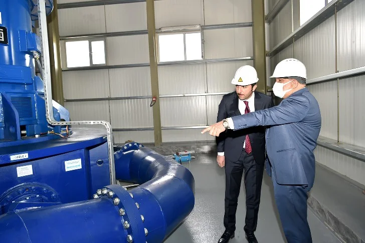 Başkan Gürkan, Kuyuönü Hidroelektrik Santralinde incelemelerde bulundu