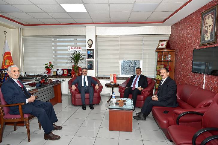 Vali Baruş ve Başkan Gürkan’dan Şevket Keskin’e Hayırlı olsun ziyareti