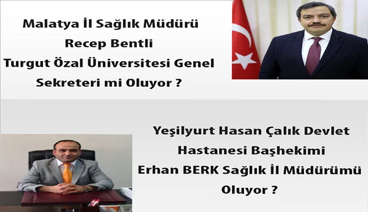 Son Dakika Recep Bentli ve Erhan Berk’e Yeni Görev