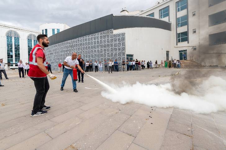 Maski’de Yangın Tatbikatı