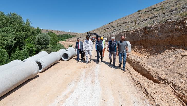 MASKİ Genel Müdürü Mehmet Mert, Batı Kollektörü çalışmalarını inceledi