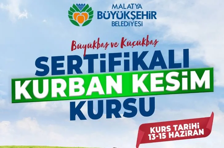 Milli Eğitim Bakanlığı onaylı Halk Eğitim Merkezi tarafından kurban kesim sertifikası verilecek.