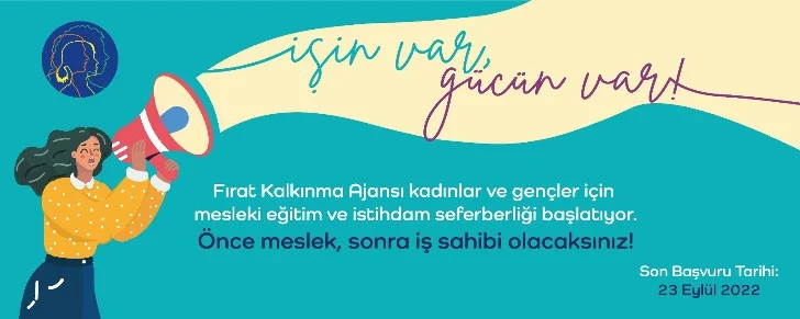 Fırat Kalkınma Ajansı Kadınlar ve Gençler İçin  Mesleki Eğitim ve İstihdam Seferberliği Başlatıyor