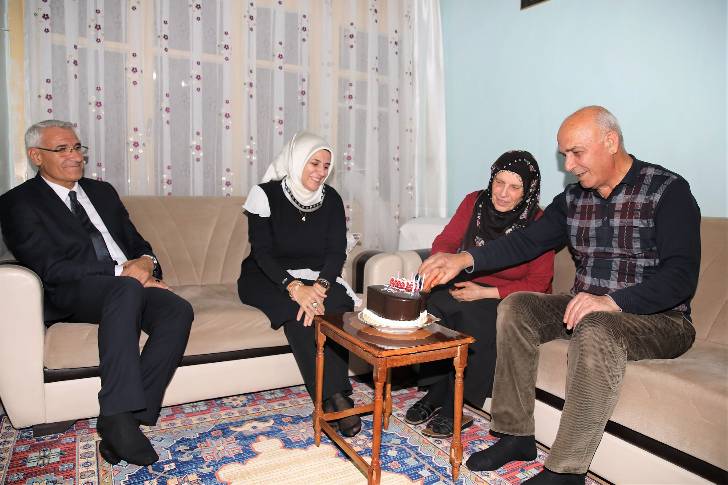Başkan Güder, Yarım Asırlık Çiftin Gönüllerine Dokundu