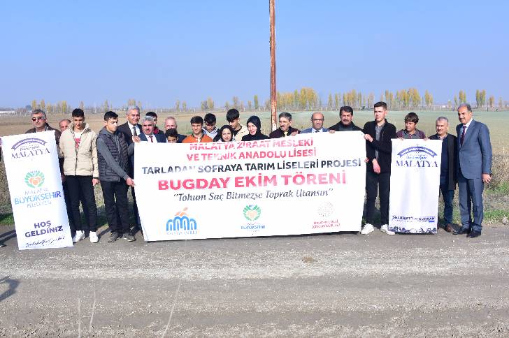 Malatya Büyükşehir Belediyesi 5 bin kg tohum ekimi gerçekleştirdi