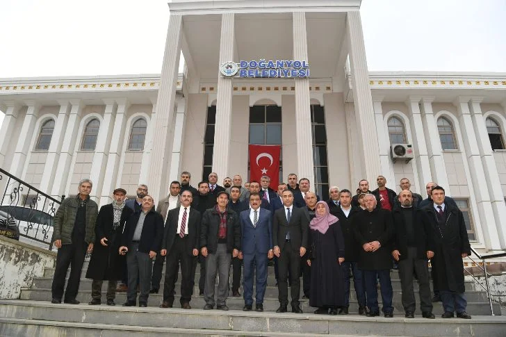 Başkan Gürkan, Doğanyol İlçesi Mahalle Muhtarlarıyla bir araya geldi