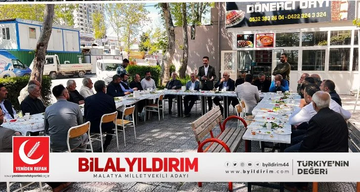Yeniden Refah Partisi Milletvekili adayları seçim çalışmaları kapsamında Malatyayı karış karış dolaşıyor.