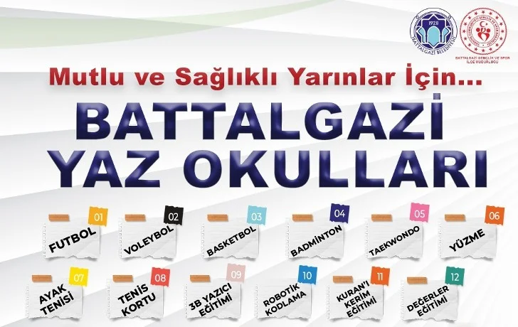 Battalgazi’de Yaz Spor Okulları Başlıyor