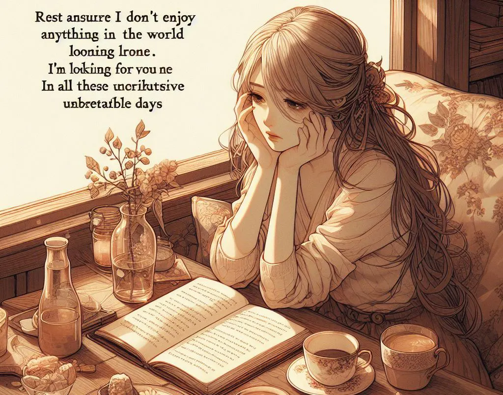 Özlem ve Yalnızlığın Acı Tatlı Şiiri: “Emin ol, dünyada hiçbir şeyden zevk almıyorum. Bütün bu tatsız günler içinde yalnız seni arıyorum.”