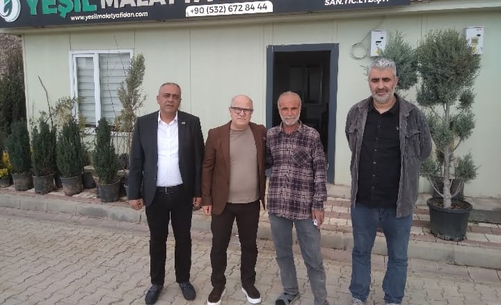 Battalgazi İlçe Başkanı A. Erhan Yağlıcı ve Partililer Malatya Fidancılar Sitesi Esnafını Ziyaret Etti