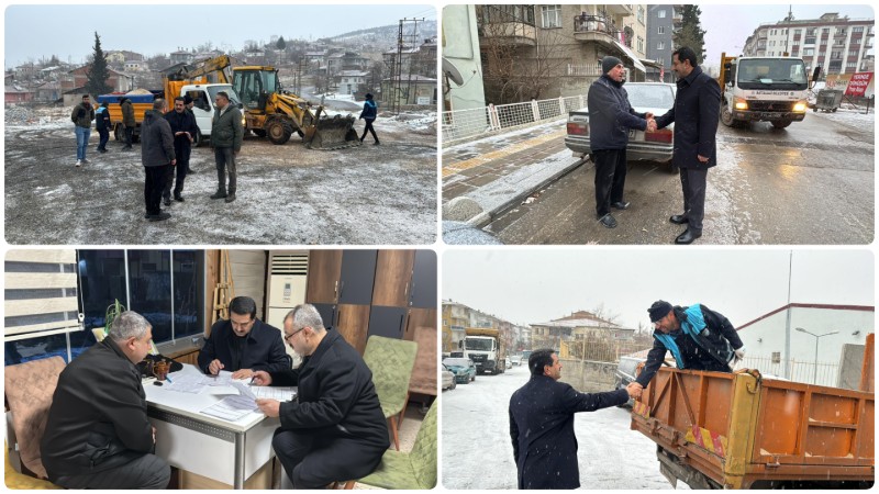 Başkan Bayram Taşkın Sahada, Ekipler Teyakkuzda