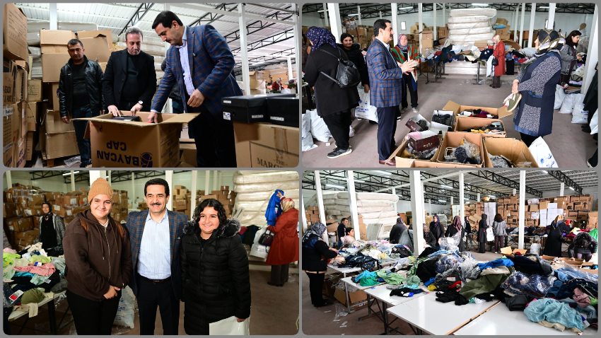 Battalgazi’de Gönül Seferberliği: Başkan Taşkın Yardımları Elleriyle Tasnif Etti